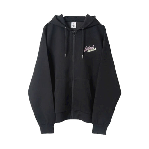 RED CAP GIRL Cardboard knit Silk Touch Back Print Zip Hoodie