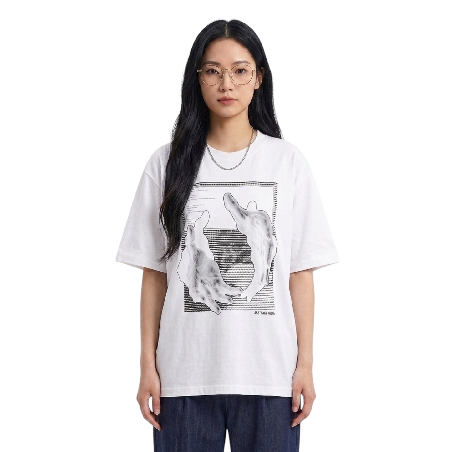 Abstract Fudge Deafening Silence AF Tee (White)