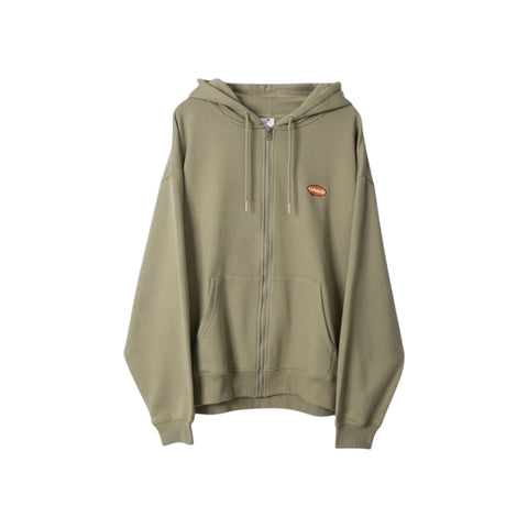 RED CAP GIRL Embroidery Print Zip Hoodie