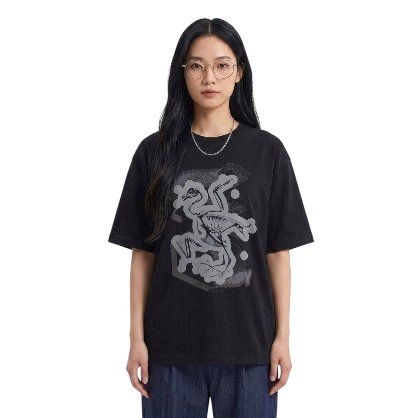 Abstract Fudge Entropy Tee (Dark Grey)