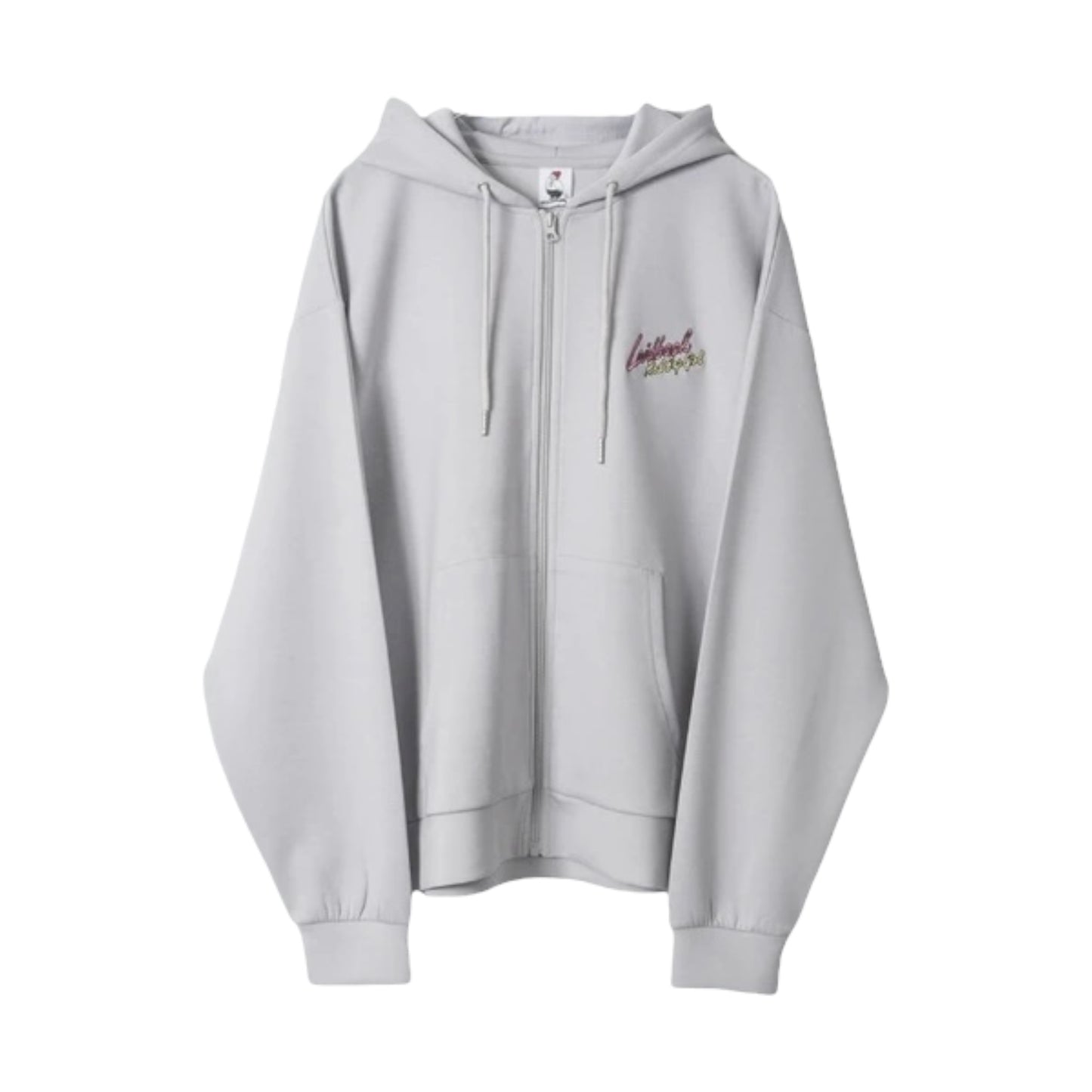 RED CAP GIRL Cardboard knit Silk Touch Back Print Zip Hoodie