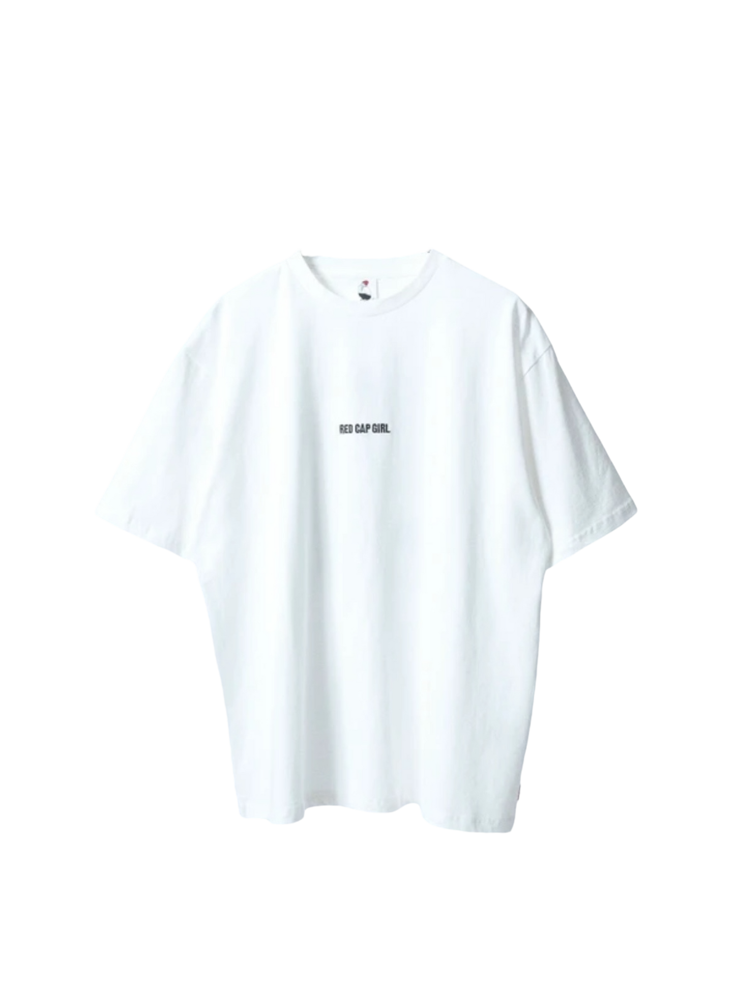 Red Cap Girl Earphone Girl Tee