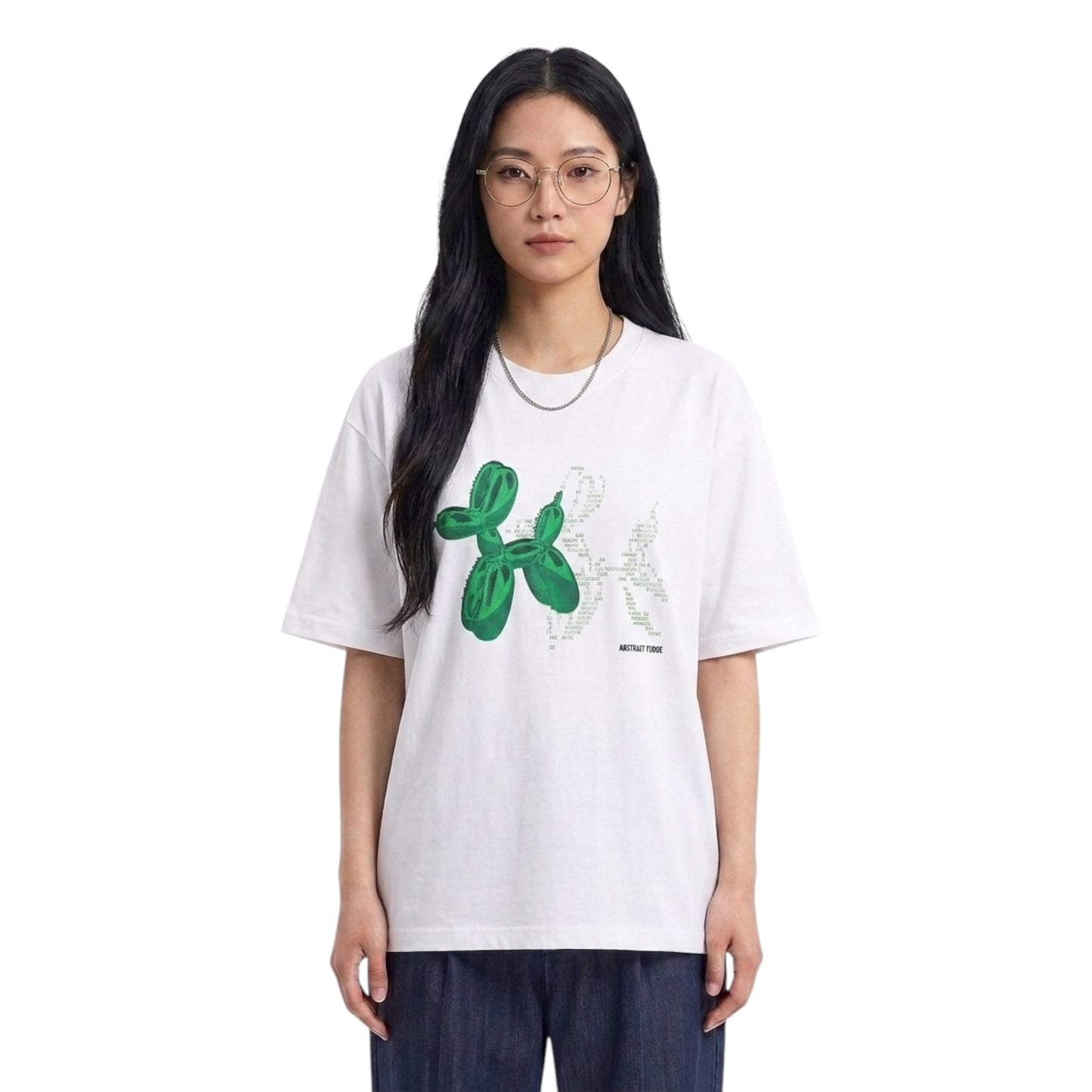 Abstract Fudge Digital Balloon Tee (White)