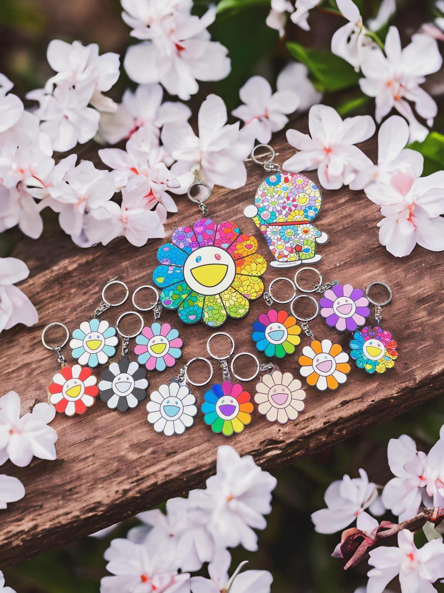 村上隆 Takashi Murakami Flower Rubber Keyring
