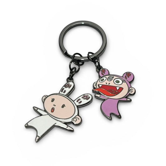 村上隆 Takashi Murakami SAFFM KAIKAIKIKI Metal Keychain