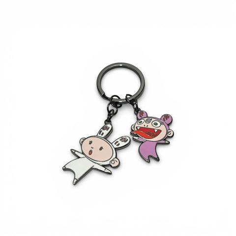 Takashi Murakami SAFFM KAIKAIKIKI Metal Keychain