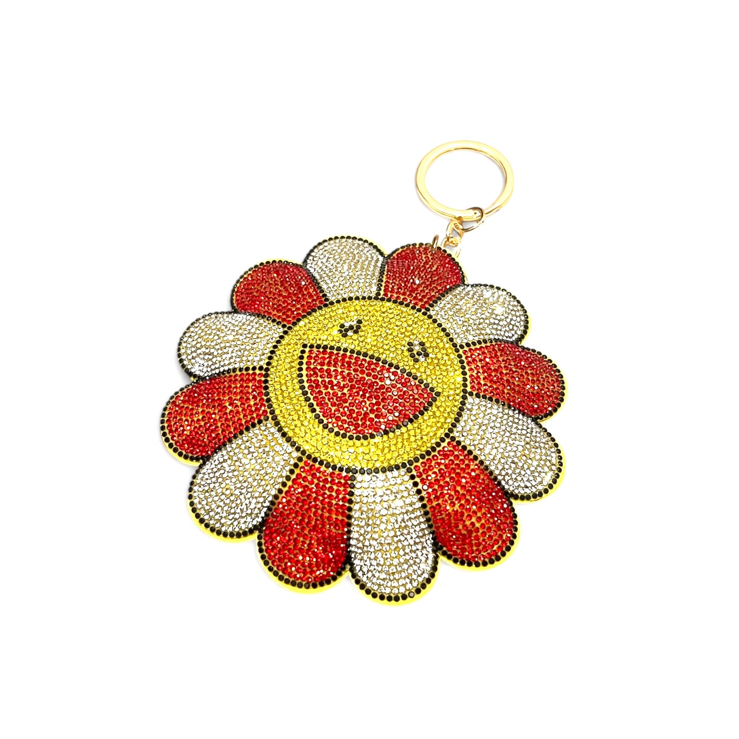 村上隆 Takashi Murakami Flower Rhinestone Keychain