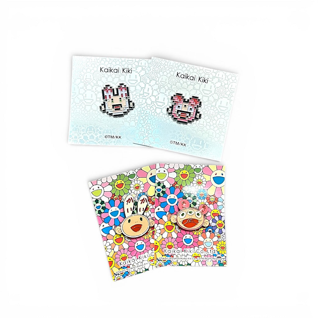 村上隆 Takashi Murakami Metal Pin Set (Kaikai & Kiki)