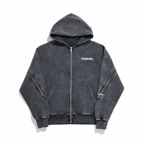 Tsubasa 3D TRAINEE ANGEL WASHED Zip Hoodie (Miu)