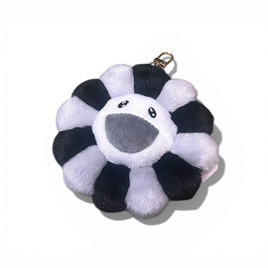 村上隆 Takashi Murakami Mascot Plush Keychain (Black & Grey 12cm)