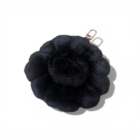 Takashi Murakami Mascot Plush Keychain (All Black 12cm)