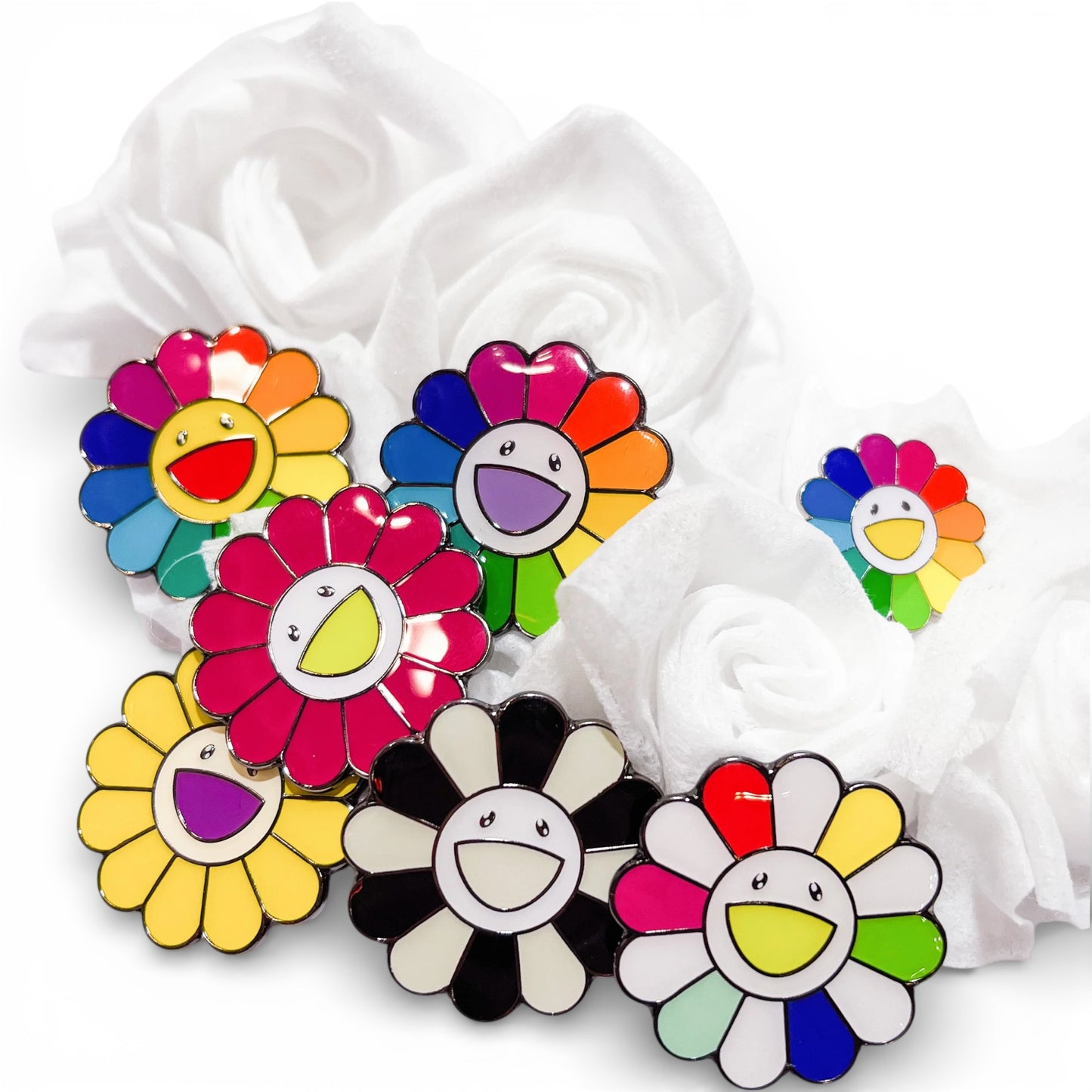 村上隆 Takashi Murakami Flower Metal Pin