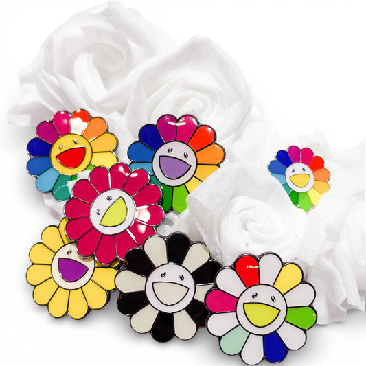 村上隆 Takashi Murakami Flower Metal Pin