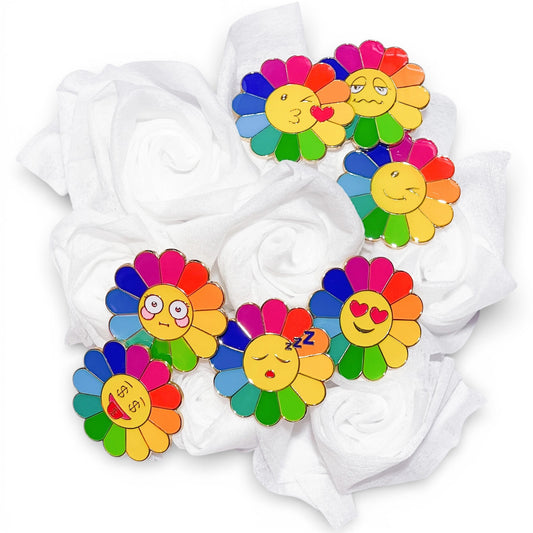 村上隆 Takashi Murakami Emoji Metal Pin