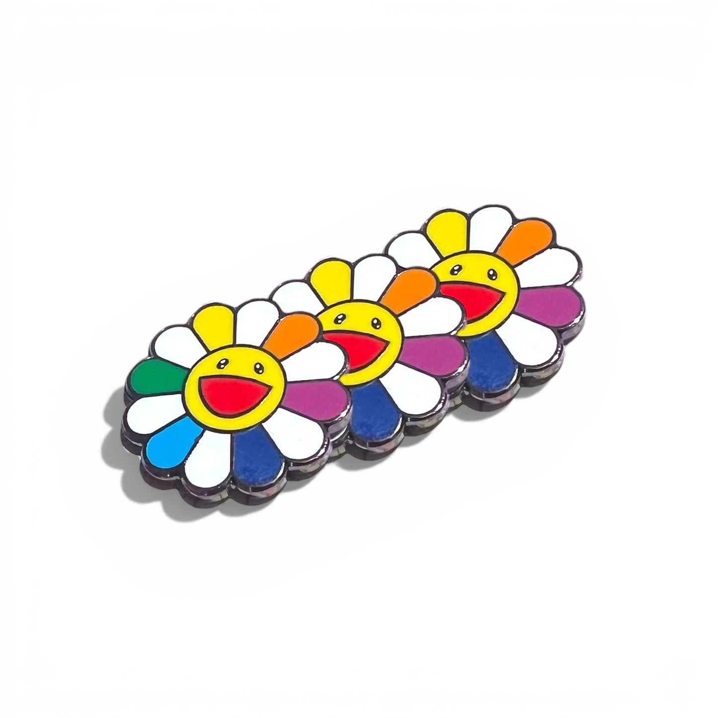 村上隆 Takashi Murakami Flower Metal Pin (The Broad Museum Limited)