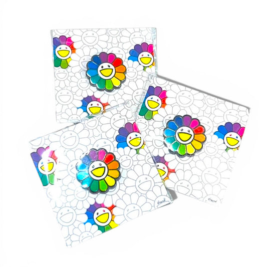 村上隆 Takashi Murakami SAFFM Flower Metal Pin