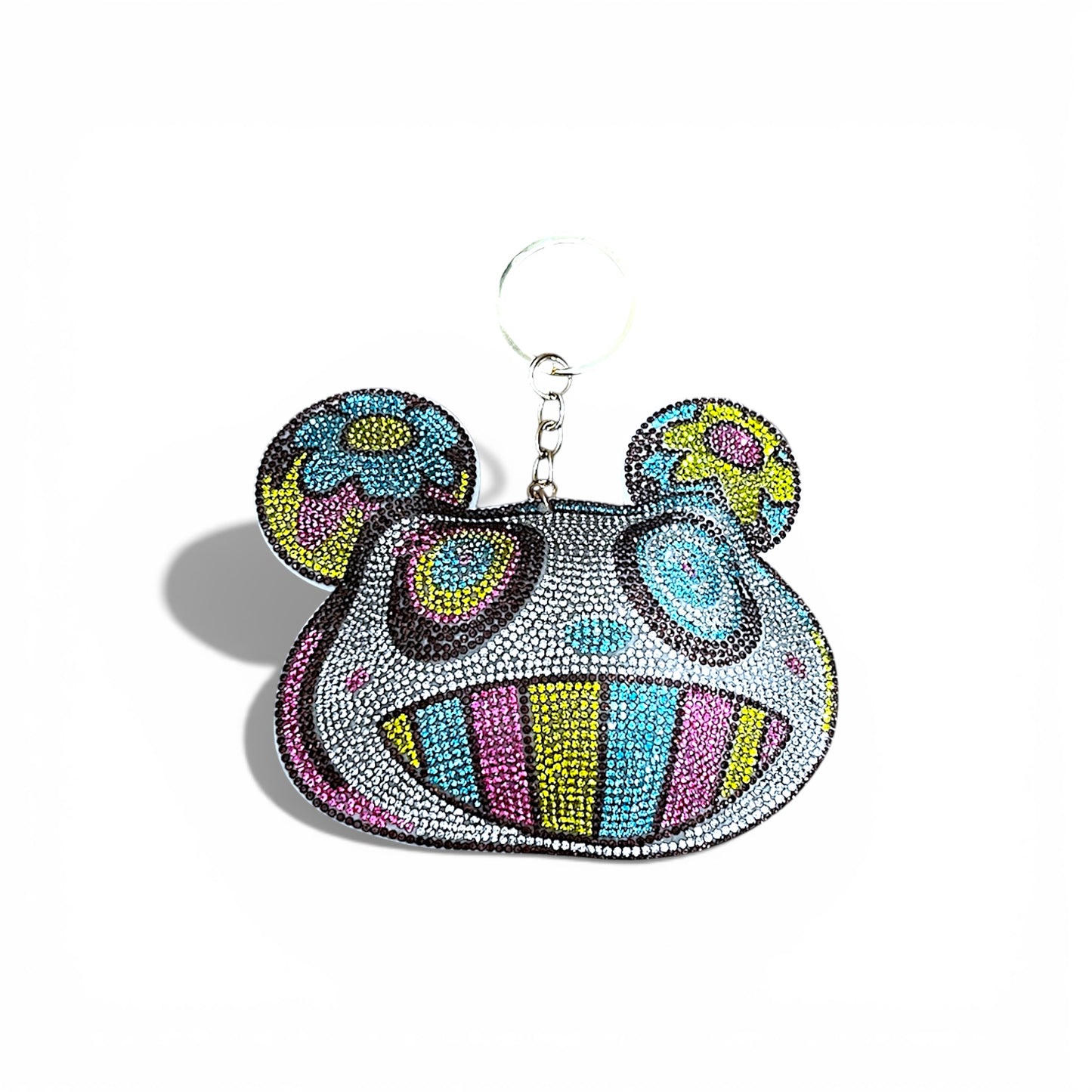 Takashi Murakami Panda Rhinestone Keychain