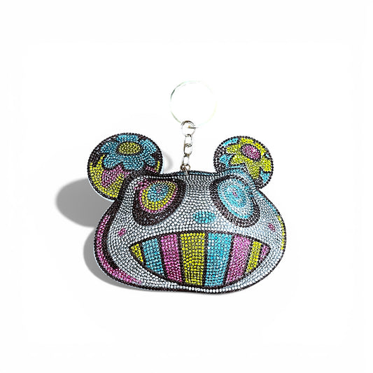 村上隆 Takashi Murakami Panda Rhinestone Keychain