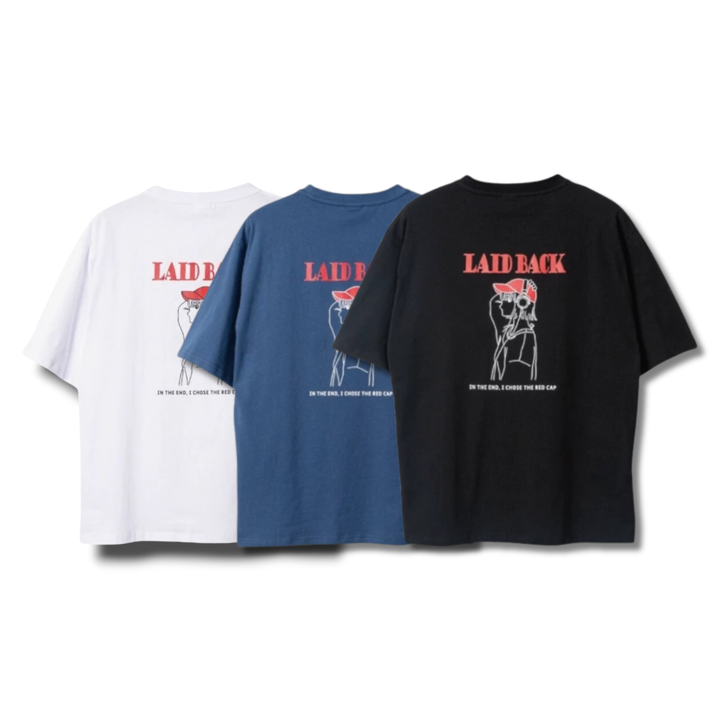 RED CAP GIRL Laid Back Print T-Shirt
