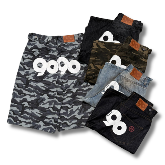 9090 OG Logo Painted Buggy Jorts