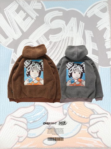 Over Print POP ART Bonding Boa Hoodie Ver:22