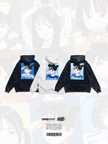 Over Print Pop Art Hoodie Ver:19 (EMB Ver.) & TOYS *Glow in the dark