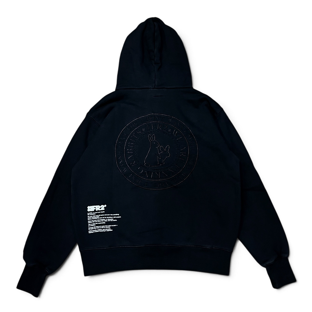 FR2闇 Garment Dye 1 of 1 Embroidery Logo Hoodie A (FR2闇系列，只有一件)