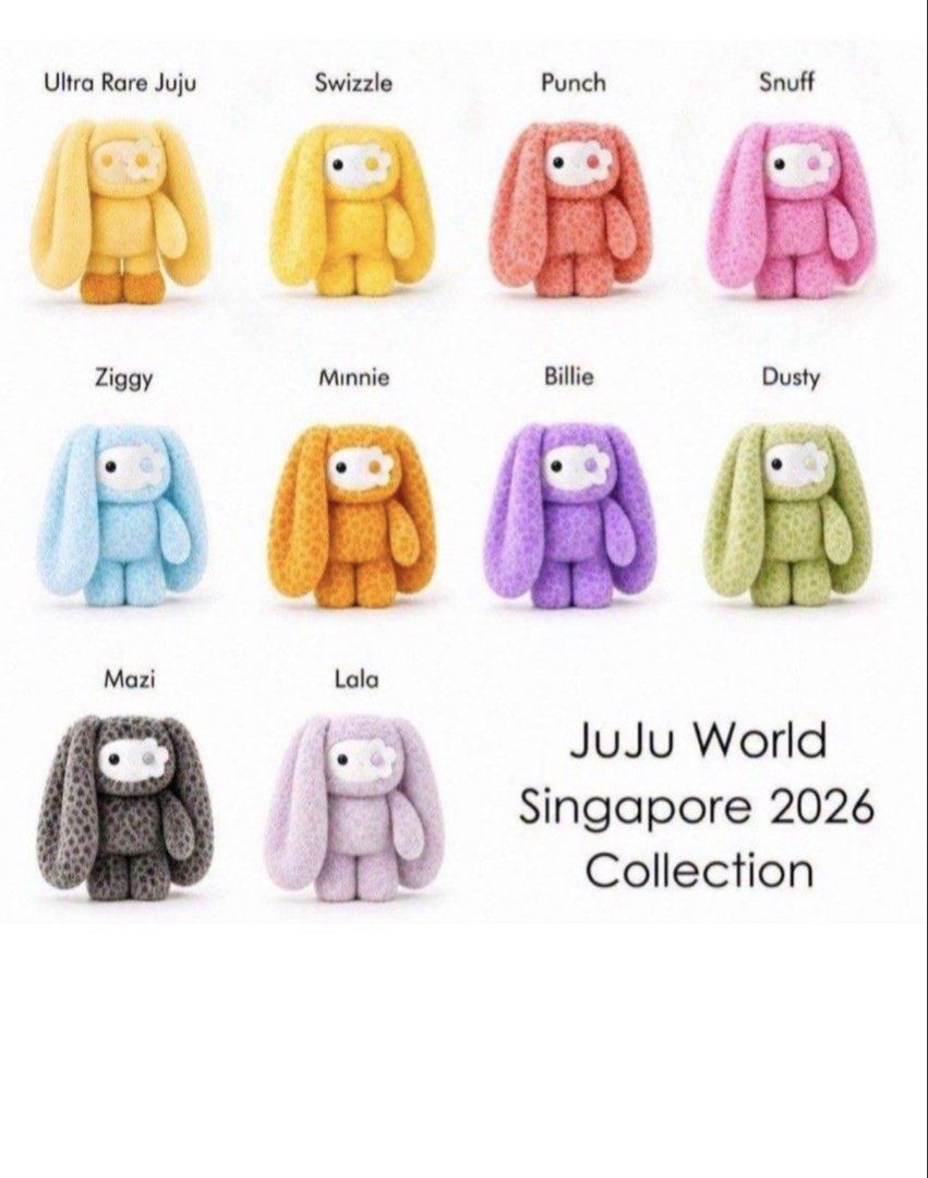 (現貨) JUJU World in Singapore Limited Plush Keychain Blind Box