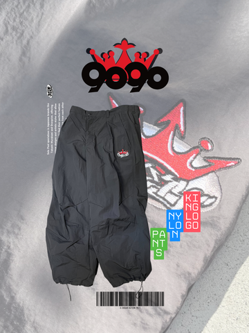 9090 King Logo Nylon Pants