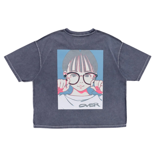 Over Print Pop Art Pigment Tee Ver:16 *Glow in the dark