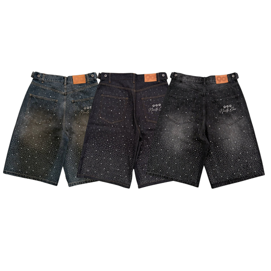 (預訂) 9090 Bullet Logo Rhinestine Buggy Jorts ❌10/7 19:00截單