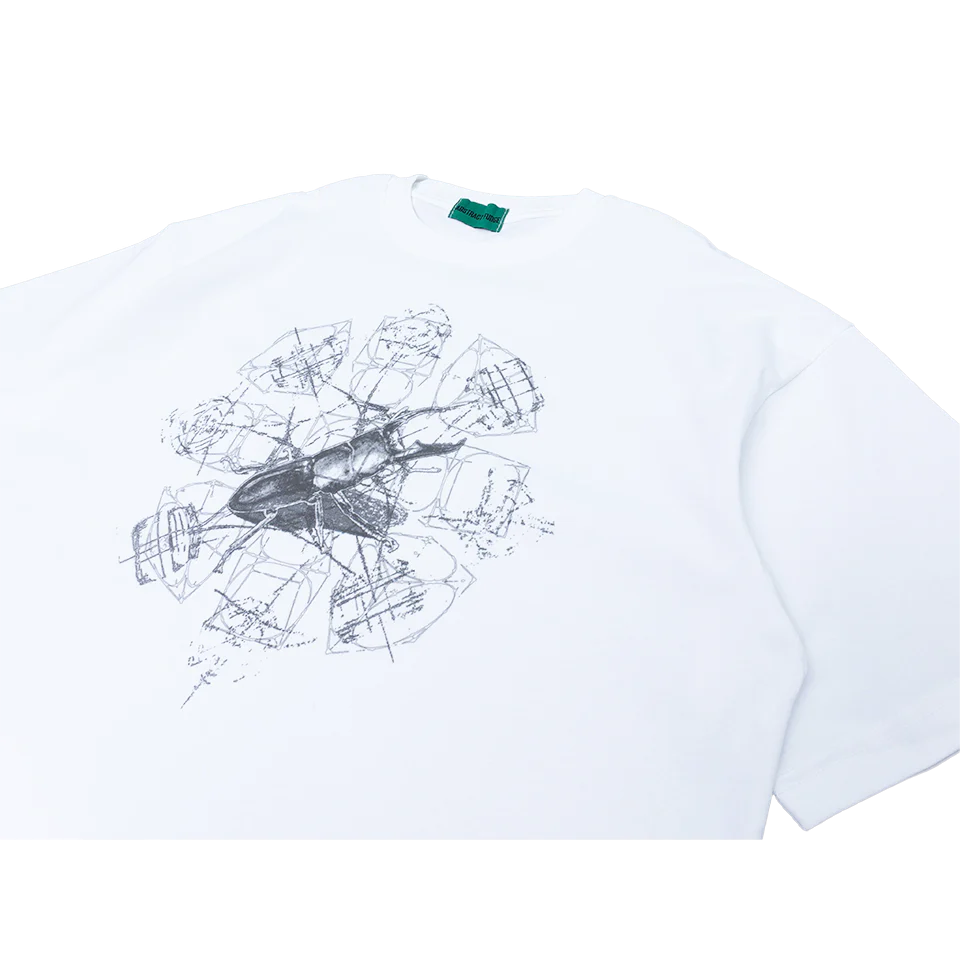 Abstract Fudge Beetle Tee (White)