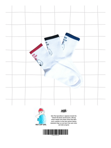 RED CAP GIRL Crew Socks (Set of 3)