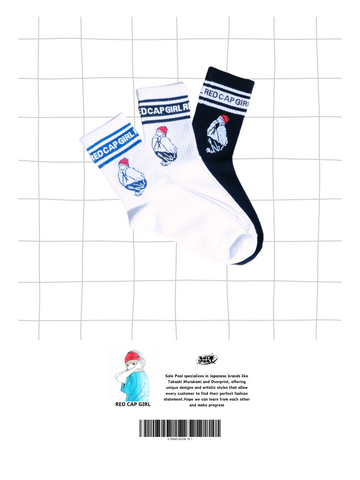 Red Cap Girl Socks set