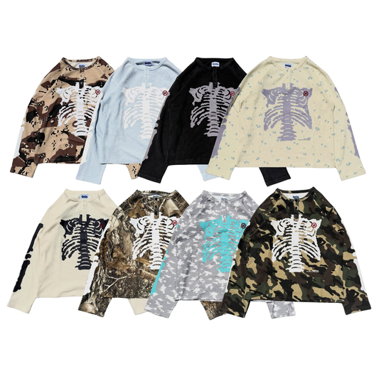 (預訂) 9090 Henry Neck Thermal L/S Tee (發售後7-14個工作天到貨)