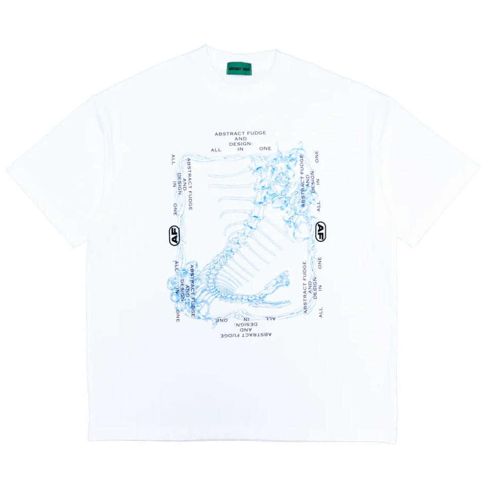 Abstract Fudge Bone Tee (White)