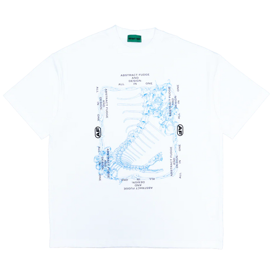 Abstract Fudge Bone Tee (White)