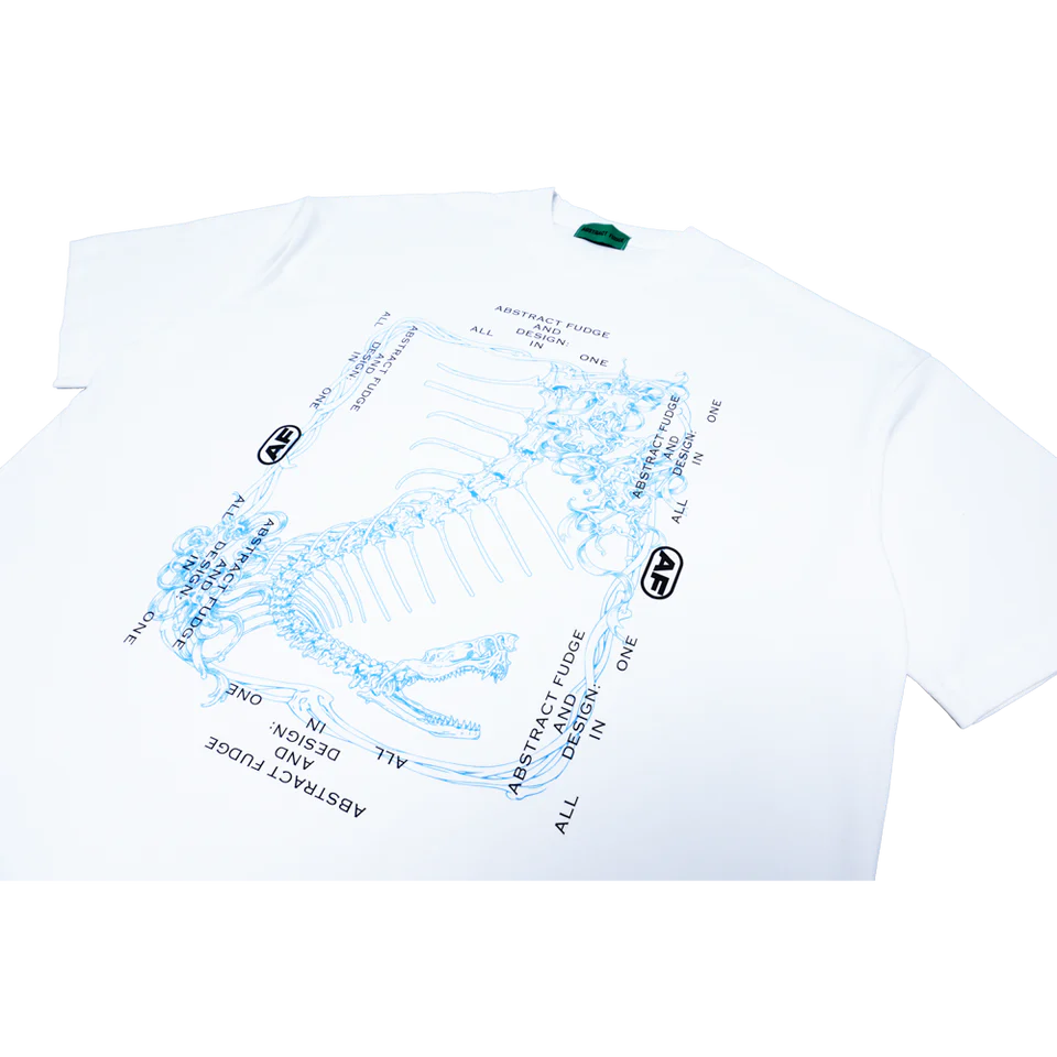Abstract Fudge Bone Tee (White)