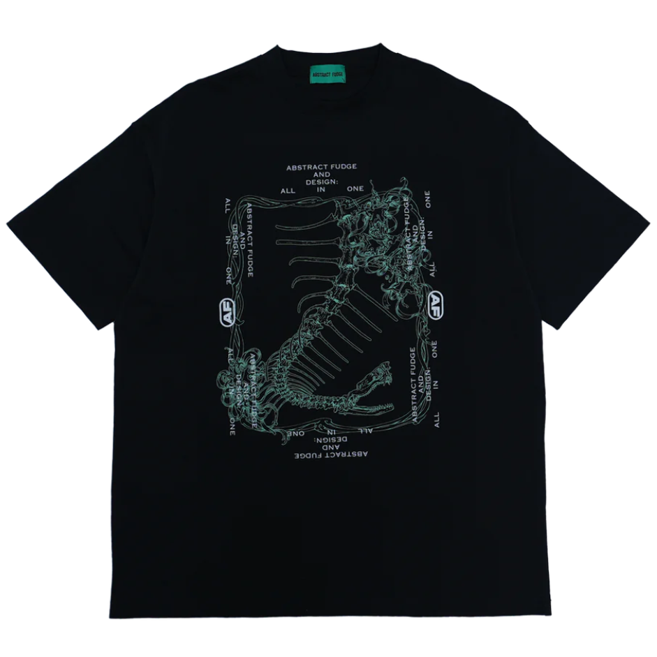 Abstract Fudge Bone Tee (Black)