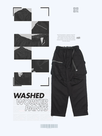 Washed Worker Pants