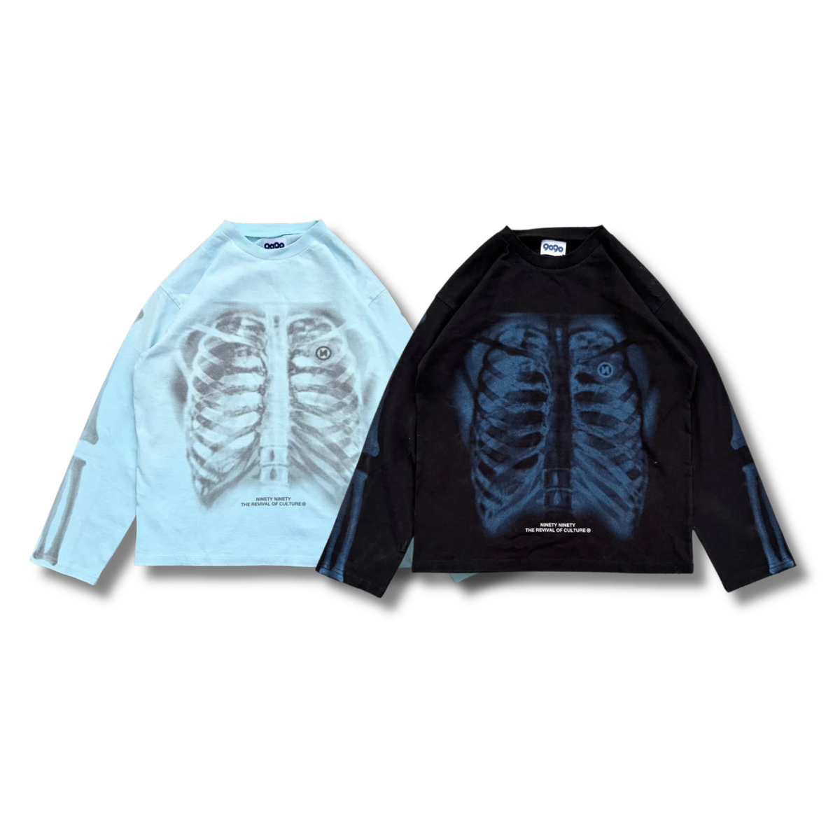 9090 X-ray Bone Vintage L/S Tee