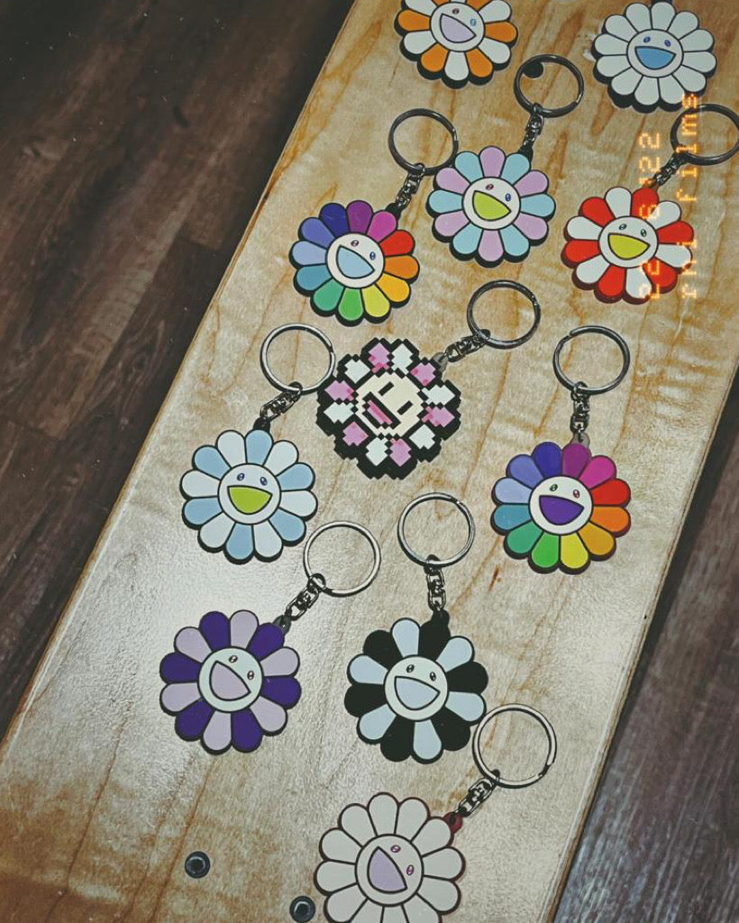 村上隆 Takashi Murakami Flower Rubber Keyring