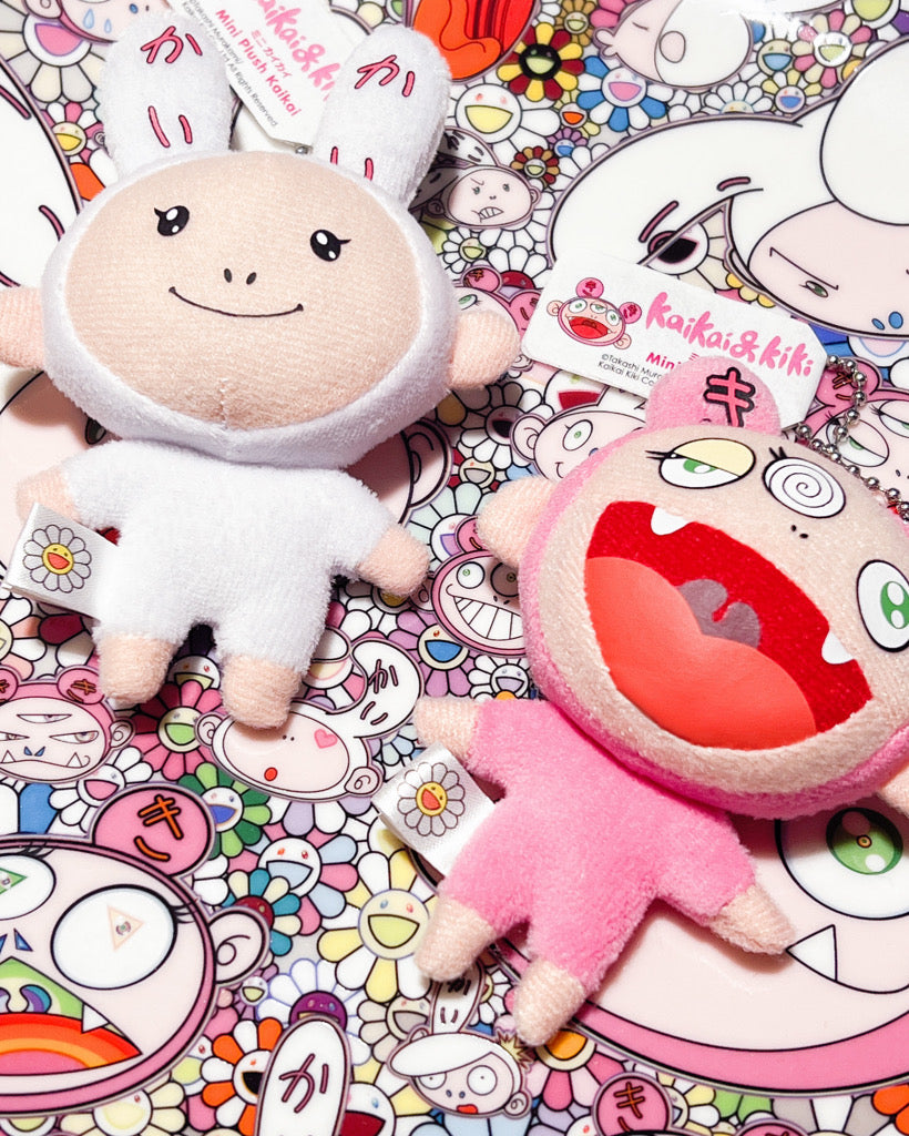 村上隆 Takashi Murakami Kaikai and Kiki Plush Keychain
