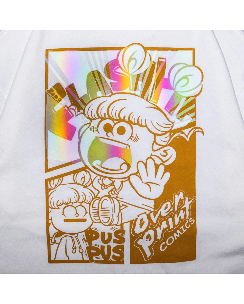 Over print COMICS Heavy LS Tee