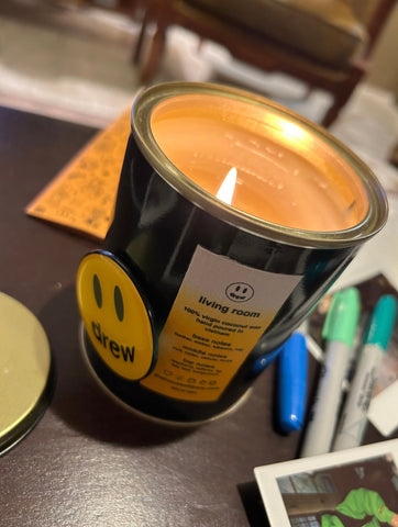 Drew House Living Room Candle