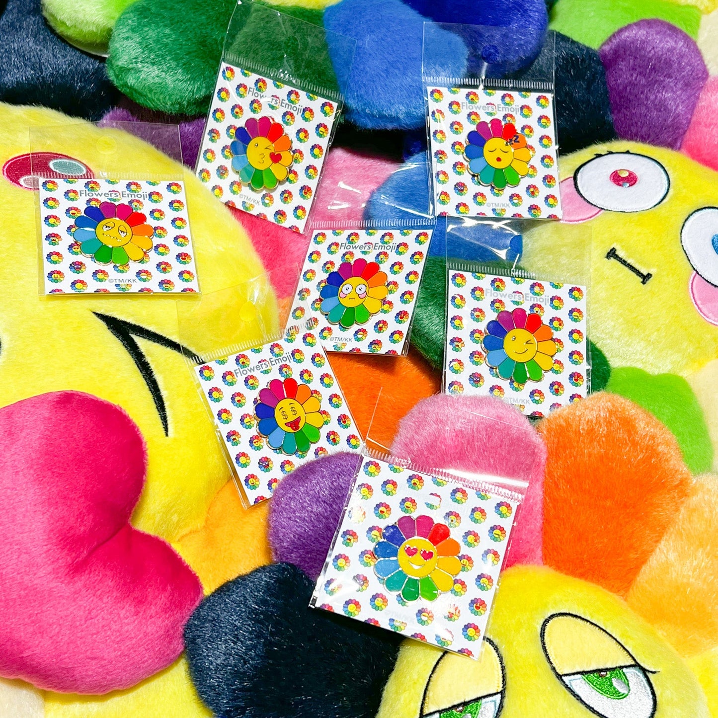 村上隆 Takashi Murakami Emoji Metal Pin