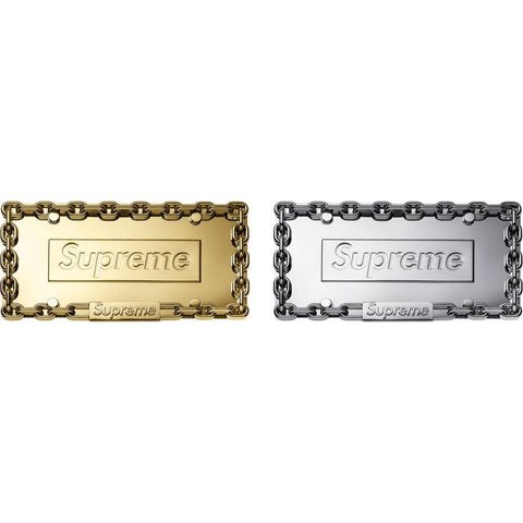 Supreme Chain License Plate Frame