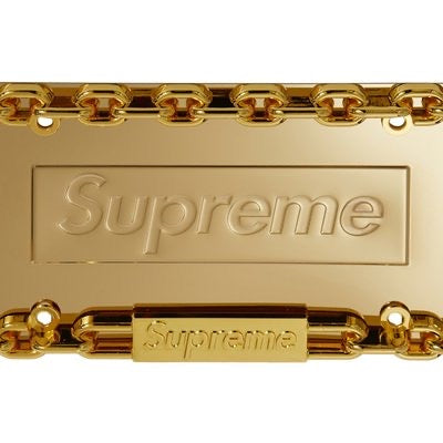 Supreme Chain License Plate Frame