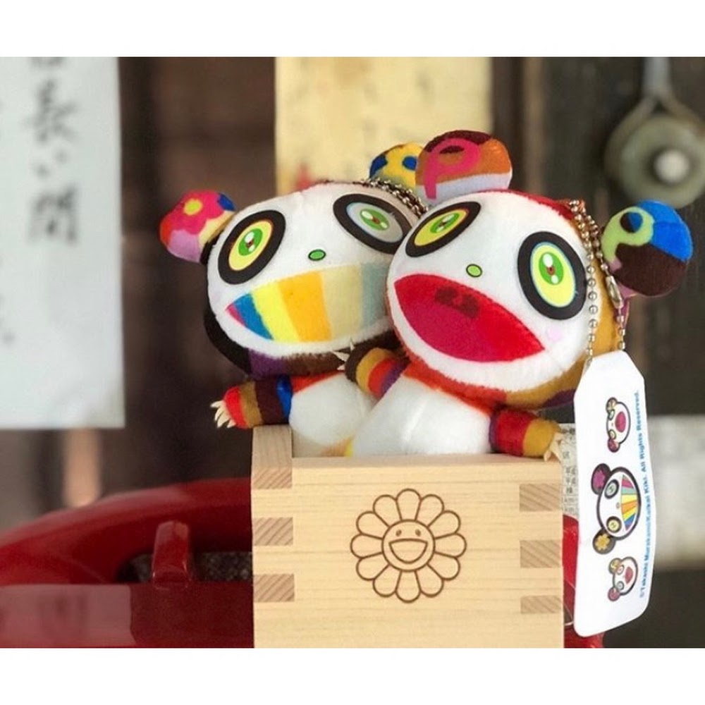 村上隆 Takashi Murakami Panda Plush Keychain