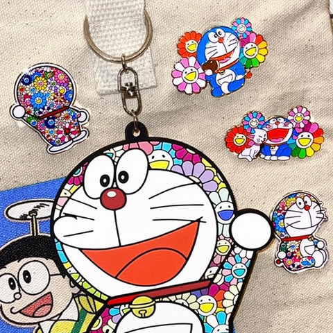 Kaikaikiki Doraemon Metal Pin Set